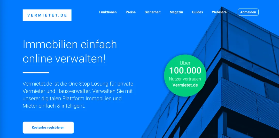 Immoscout Vermieten+ (vormals vermietet.de): Online-Hausverwaltung