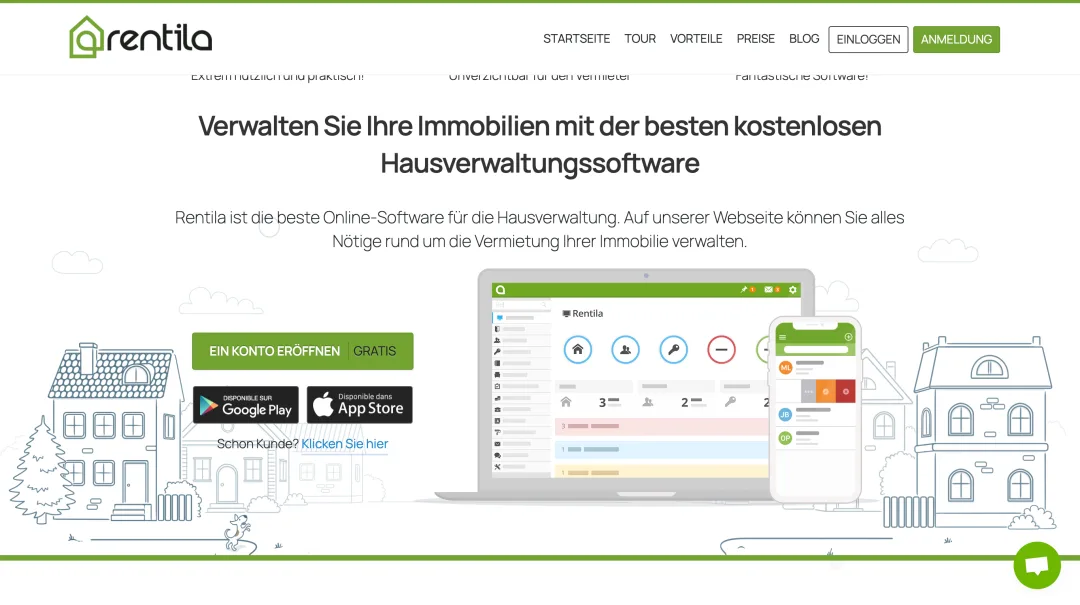 Rentila: Mietobjektverwaltung für Vermieter